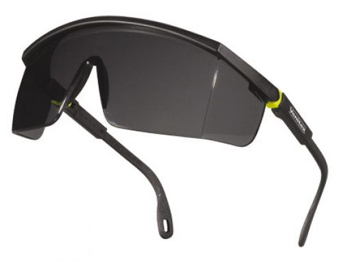Oculos deltaplus de protecao policarbonato monobloque ahumado cor cinza-amarelas uv400 , Deltaplus , 75733 , 3295249152789